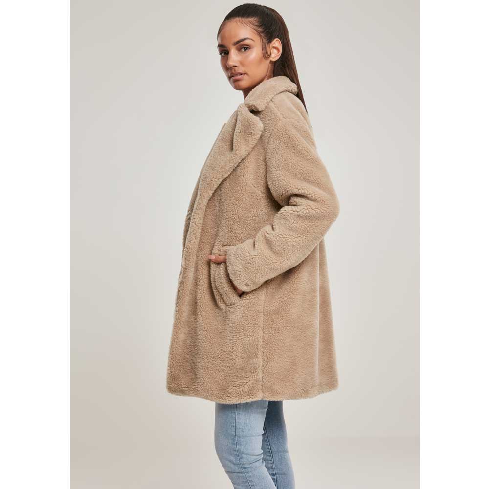 Urban Classics Urban Classics Winter coat Oversized Sherpa Urban Classics Urban Classics Winter coat Sherpa Teddy Beige